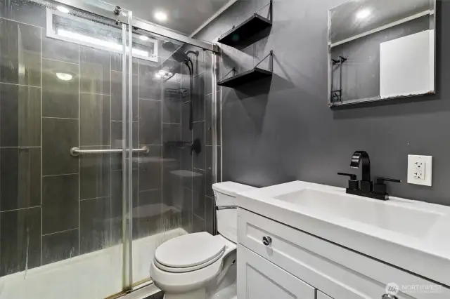 Hallway bathroom