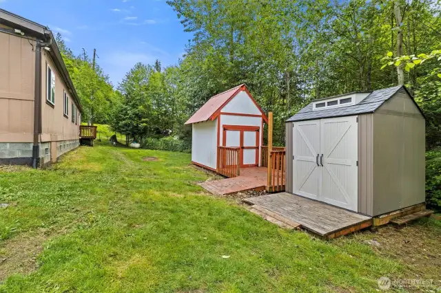 Shed and Well house