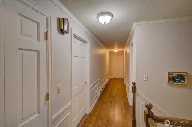Hallway to the upstairs bedrooms and bathrooms.