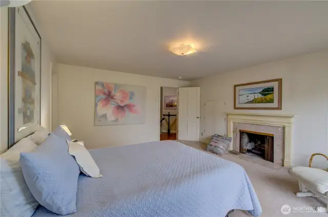 Primary Suite with fireplace