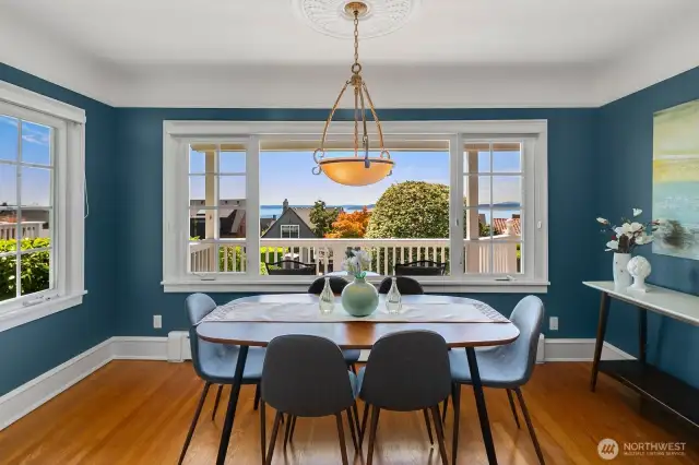 Dining room with southwesterly view!