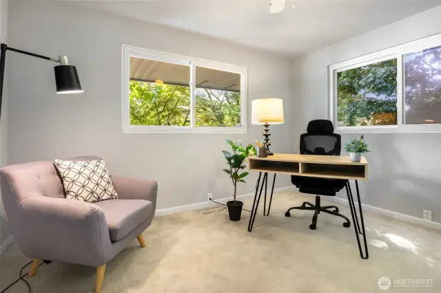 office or second bedroom on main level