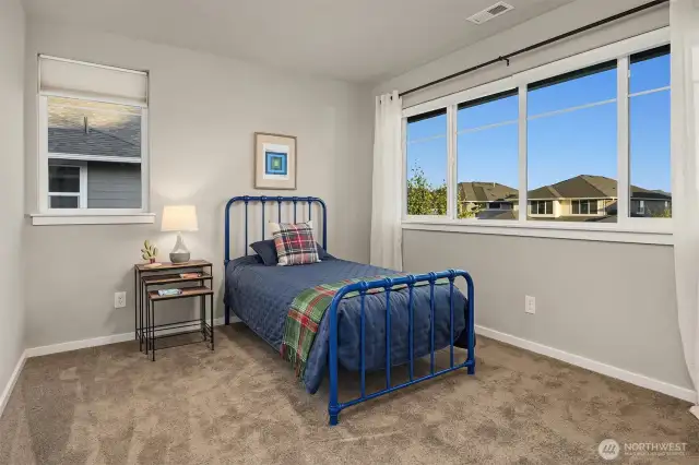 Upstairs bedroom #2 is off the bonus room