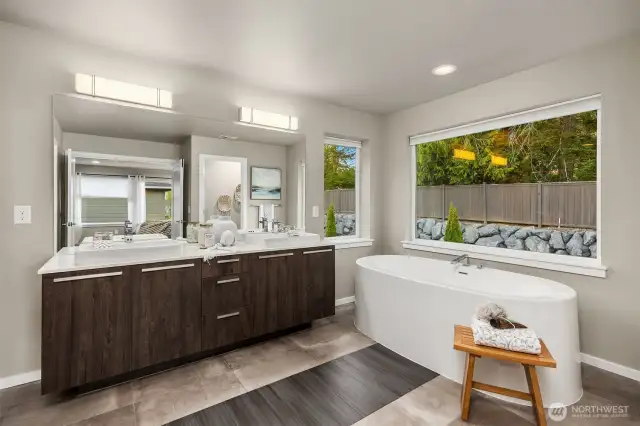 Flooring inlay detail is an example of the luxury finishes of this home.