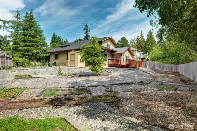 Unique to this home is the nearly 1/4 acre clear lot and backing to greenbelt that will never be built on.  Zoning changes will allow ADU structure on lot this size