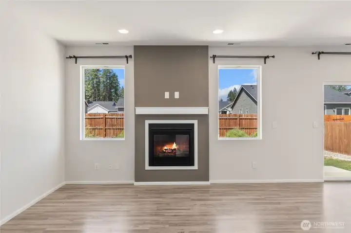 Cozy Gas Fireplace