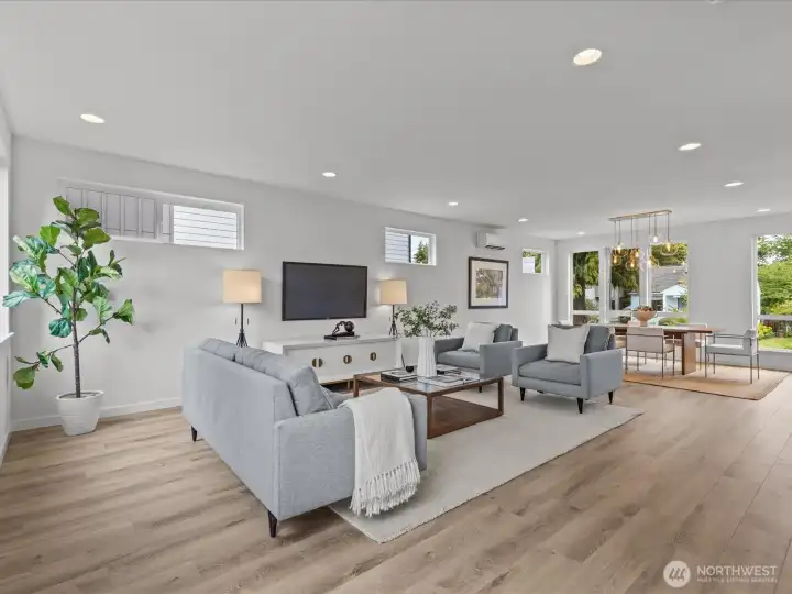 Wide open main floor plan