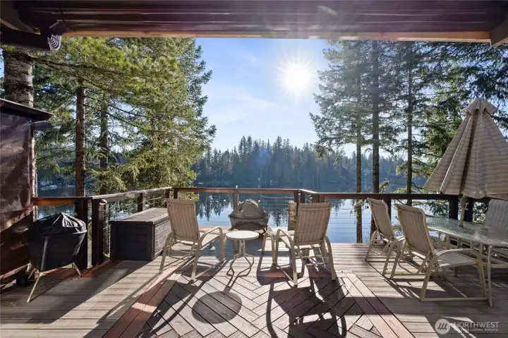 View of Haven Lake from main deck