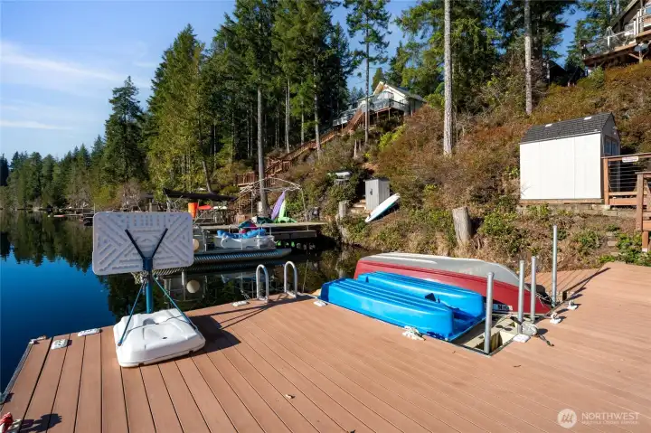 Dock area - includes 2 boats