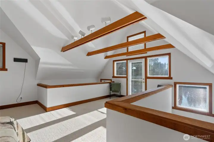 Loft area has additional space for sitting, work from home possibilities