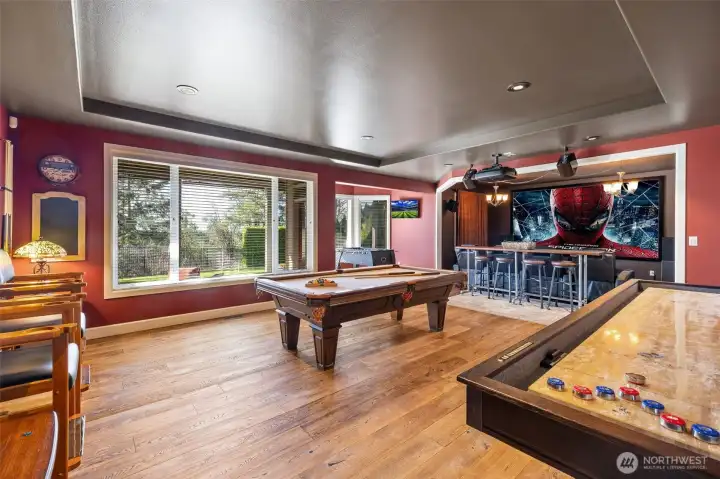 Game room/media room.