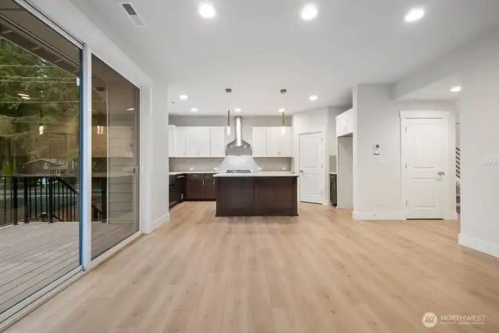 Entertain to your heart's content with this great room layout, and well-equipped kitchen.