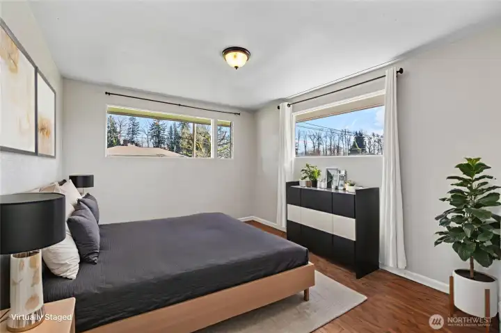 Additional View of Virtually Staged bedroom 1