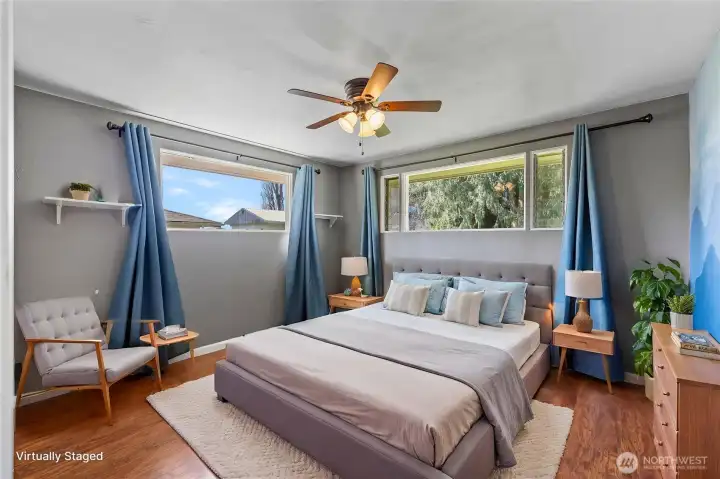 Virtually Staged bedroom 2