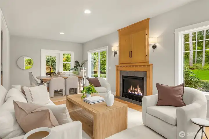 A space that invites you to linger—whether it’s a slow morning with coffee or an evening spent unwinding as the light shifts through the trees.