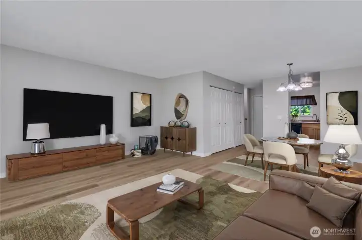This room is virtually staged