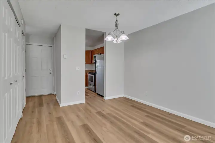 Dining area right off the kitchen