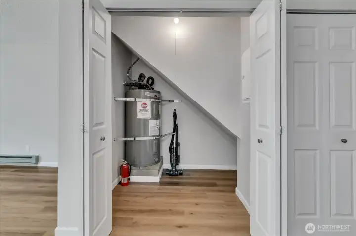 Perfect under the stair storage