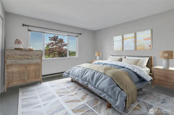 This room is virtually staged