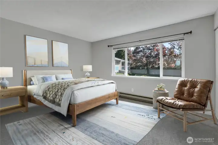 This room is virtually staged