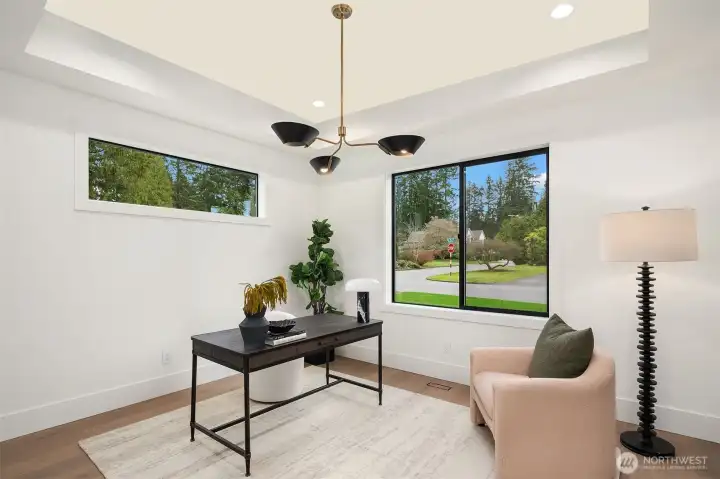 Dedicated den and dining room.