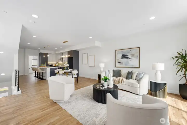 Open floor plan Open floor plan