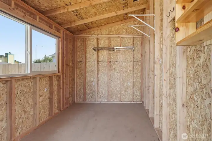 Inside Storage Shed