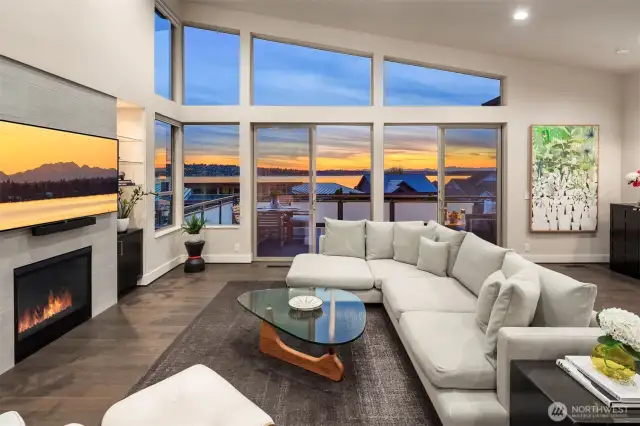 Great accent walls for artwork.