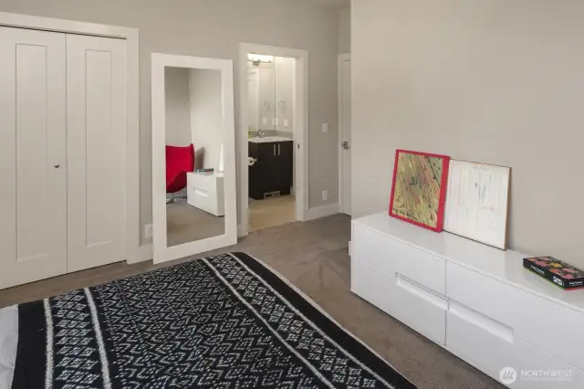 view toward the bath.