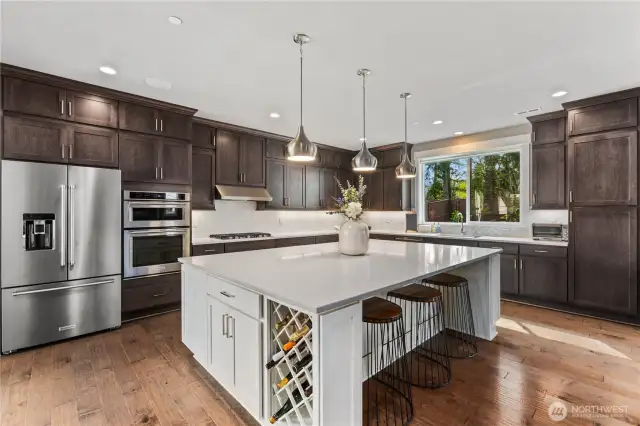 Chefs Dream Kitchen with oversized island