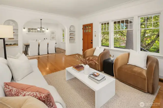 From living room to dining room