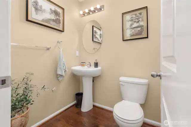 Ground floor powder room.