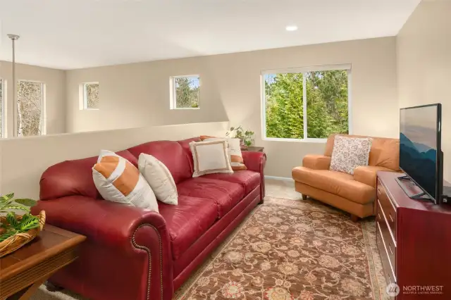 A spacious open loft can be used as a den, games room or office space. Take your pick!