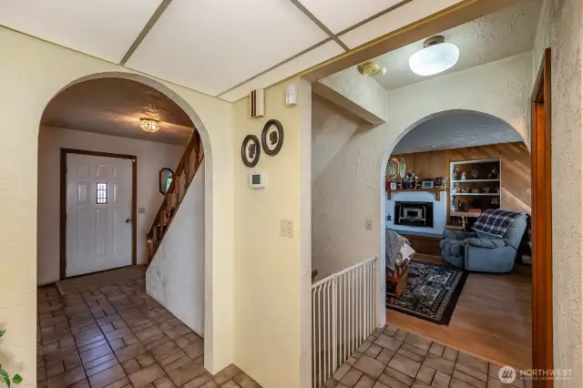 Hallway facing front door