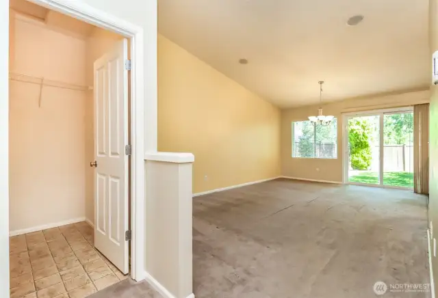 utility room & livingroom