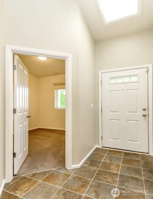 Entry and bedroom 1