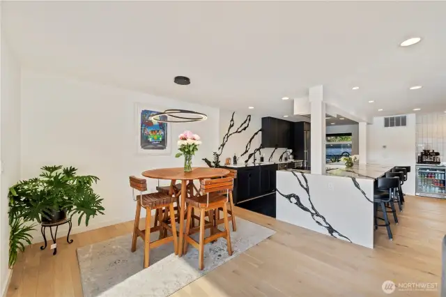 Dining space with plenty of room for a larger table
