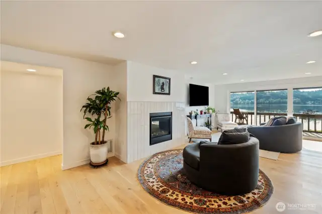 Hallway space to get to bedrooms