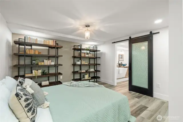 Staged as a living area (this is not the bedroom downstairs)