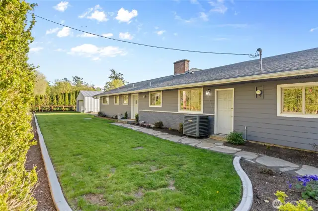 Front yard, entry