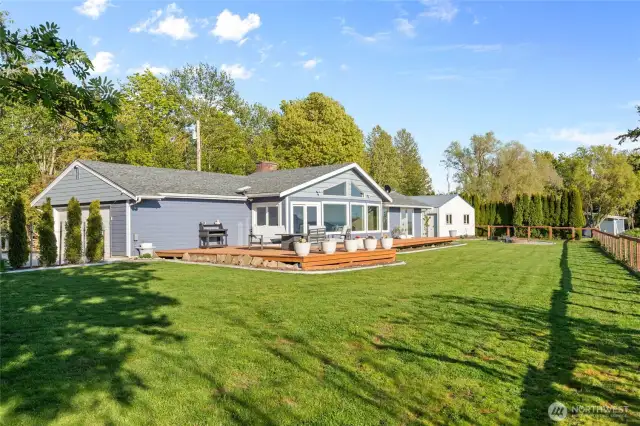 From the Northwest corner of the yard