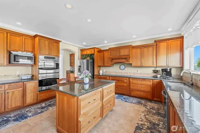 Double ovens.