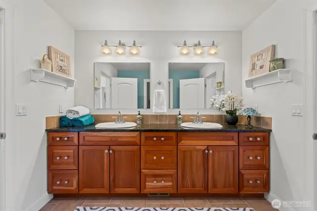 Jack N Jill bathroom.