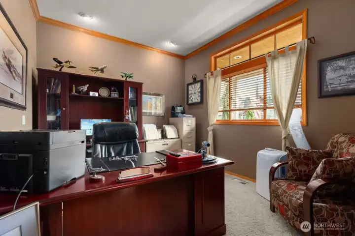 Large office with doors