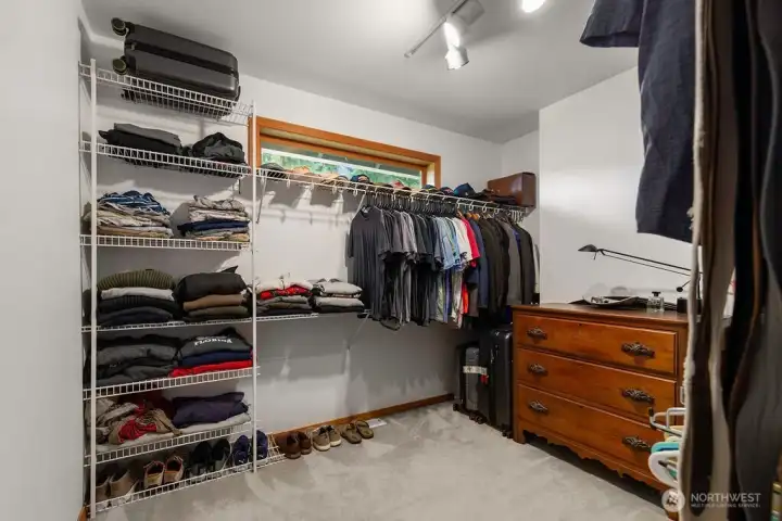 Large walk in closet