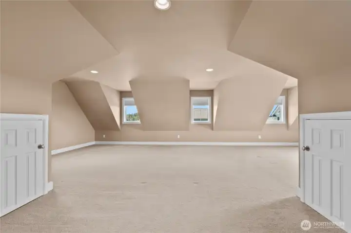 Huge bonus room over garage