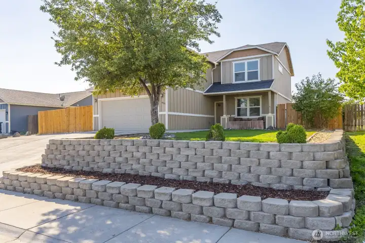 Nice brick retaining wall