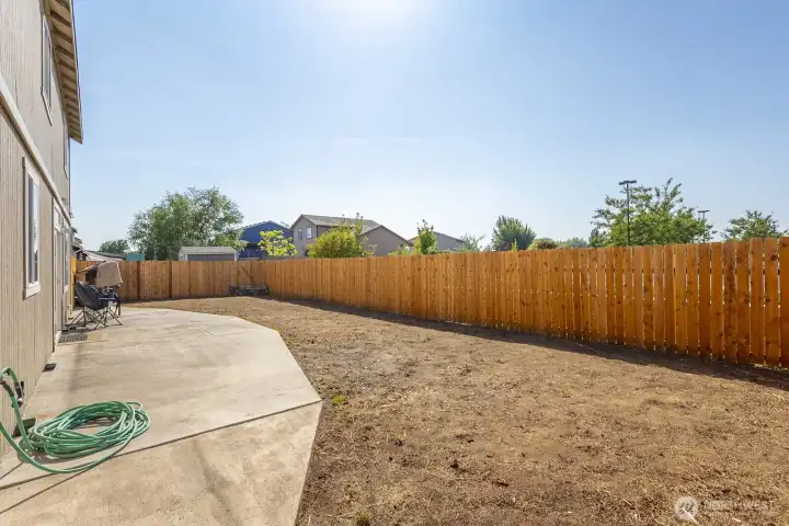 Backyard just got seeded, grass should start growing soon!