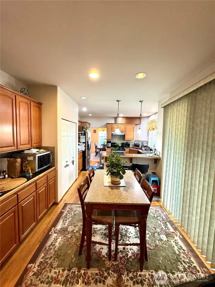 Dining Area Straight view of kitchen