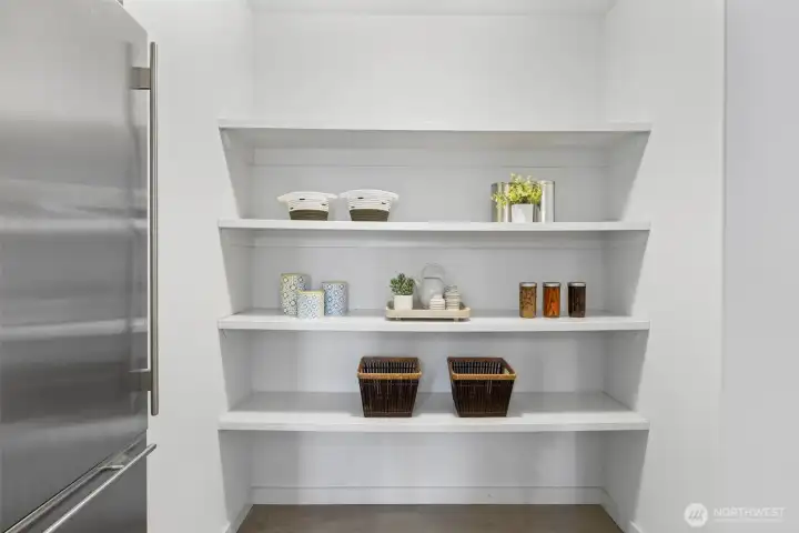 Pantry Area W/Second Fridge/Freezer